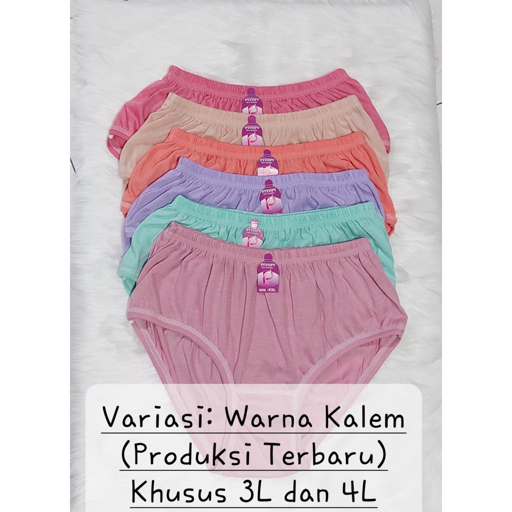 Celana Dalam Wanita Katun JUMBO CD Wanita Ibu Hamil 5L 4L XXL XL  CD Wanita Polos Ecer