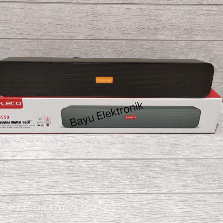 Ready Soundbar Fleco F-550 USB /Speaker Aktif Laptop Komputer HP Super Bass /Speaker Digital Fleco