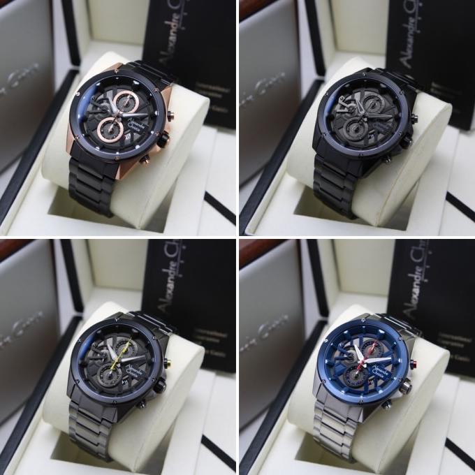 [ ORIGINAL ] Jam Tangan Pria Alexandre Christie 6620 AC 6620 MC Rantai