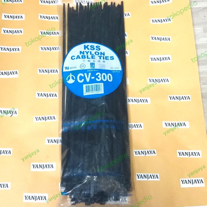 

EKSLUSIF KSS NYLON CABLE TIES CV-300/30CM X4,8MM HITAM Code 3947