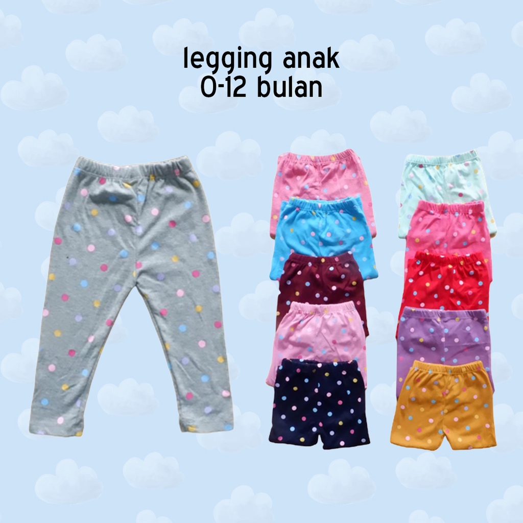 Legging Ketat Panjang Bayi Cewek | Celana Panjang Ketat Anak Perempuan