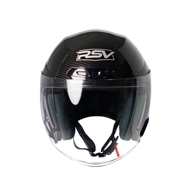 HELM RSV NEW WINDTAIL CARBON GLOSSY / HELM HALF FACE / HELM RSV WINDTAIL