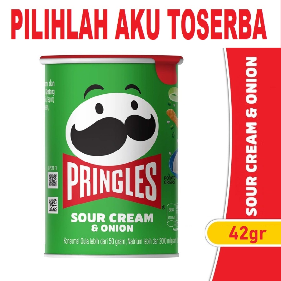 

Pringles Sour Cream & Onion Keripik Kentang 42 gr - ( HARGA SATUAN )