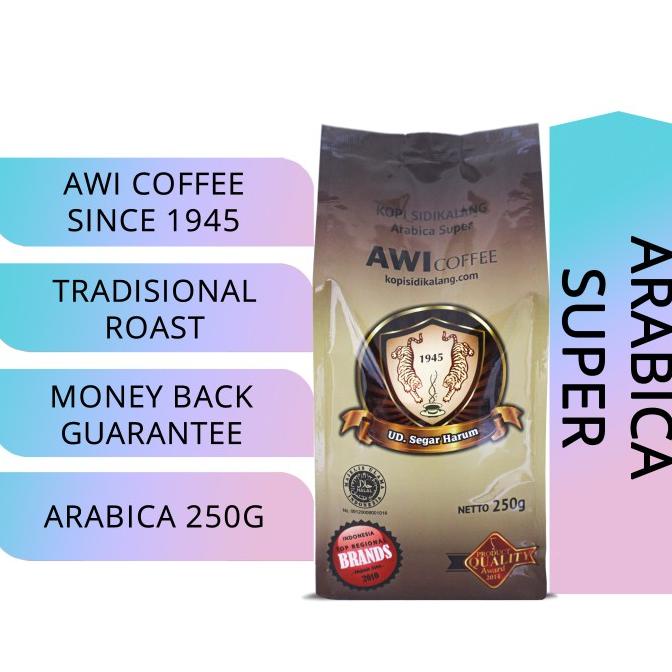 

Awi Coffee Sidikalang Arabica Super 250gr Bubuk Halus|Kopi|Tradisional