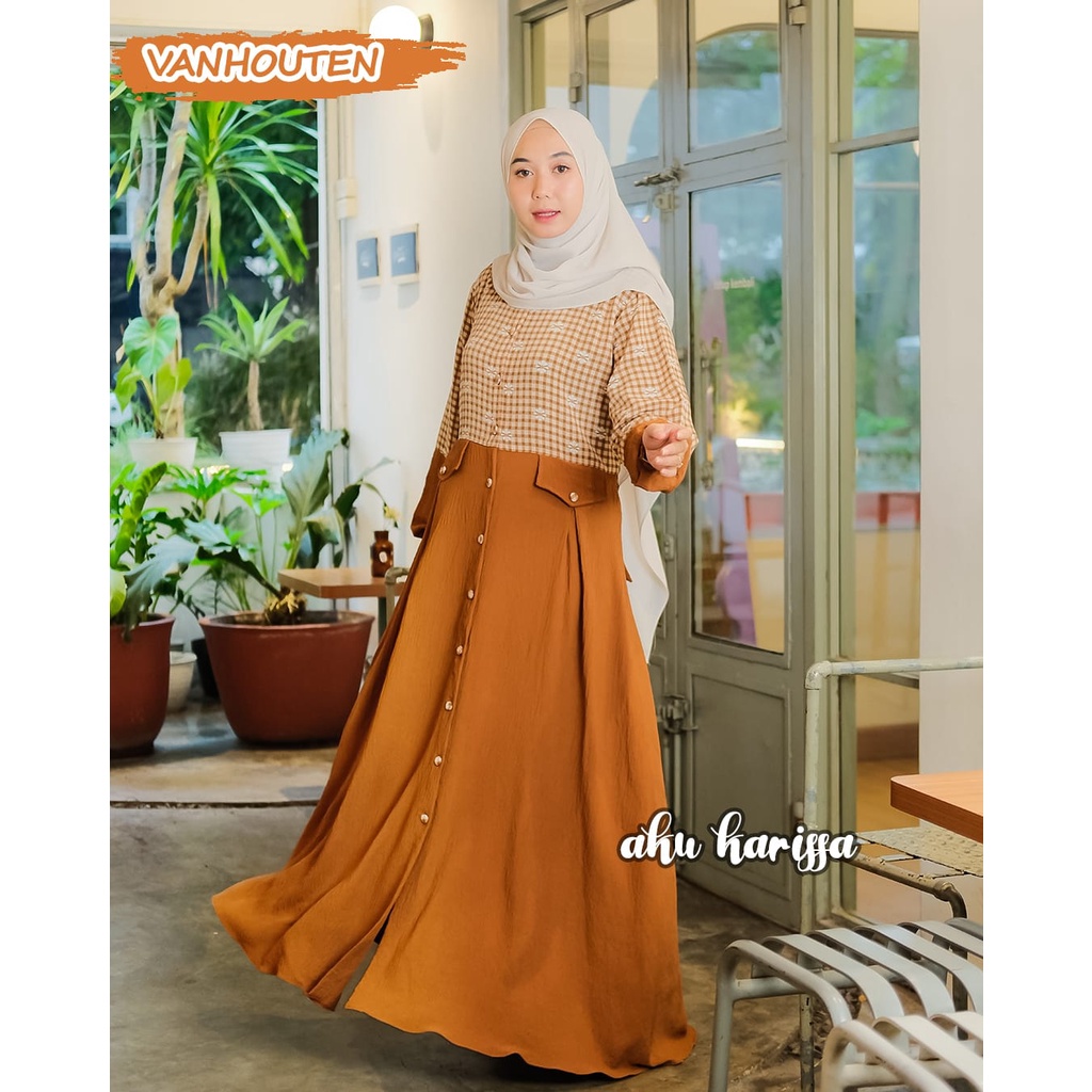 Gamis triona aku karissa dan Serly puspita ori terbaru new model muslim wear