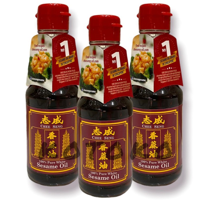 

Chee Seng 100% Pure White Sesame Oil / Minyak Wijen Pagoda 160ml