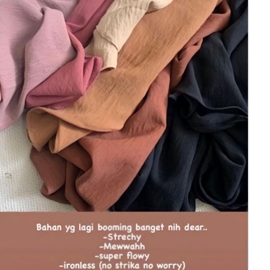 Baru Pashmina Airflow Crinkle | Pashmina Airflow Pashmina Crinkle Shawl | Airflow premium