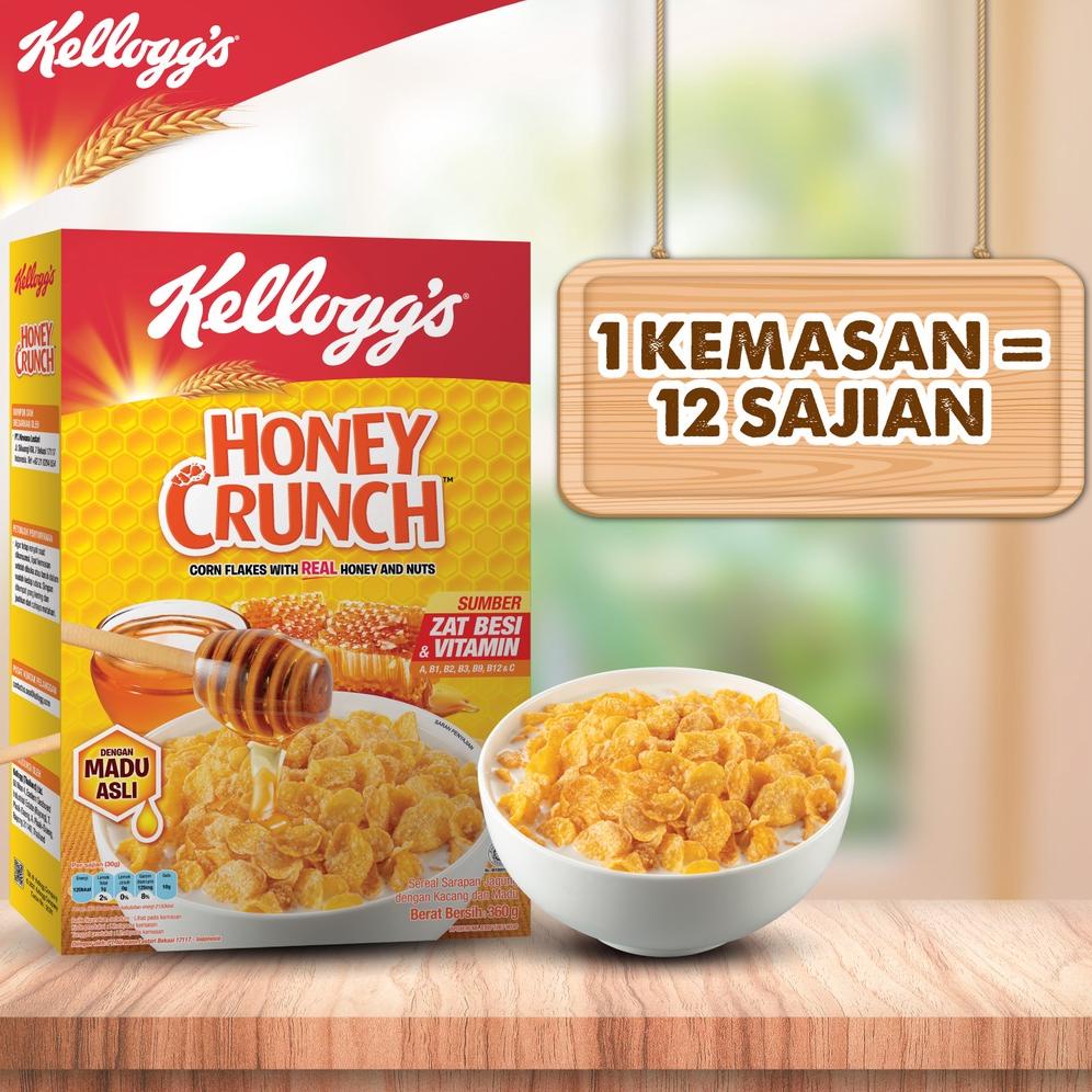 

[BAYAR DITEMPAT] Kelloggs Honey Crunch CF Cereal 360gr