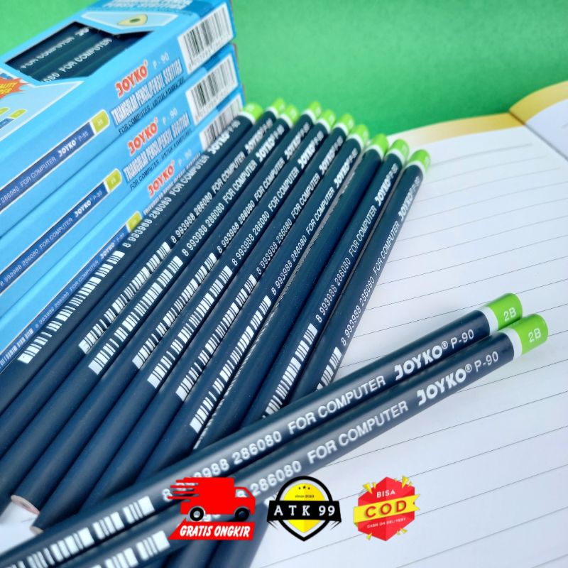 TRIANGULAR Pensil 2B Segitiga JOYKO P-90/Pencil Joyko/Pensil 2B Komputer