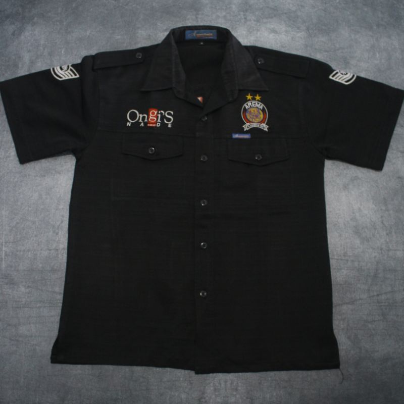 Baju Bola Klasik Arema Malang Bordir