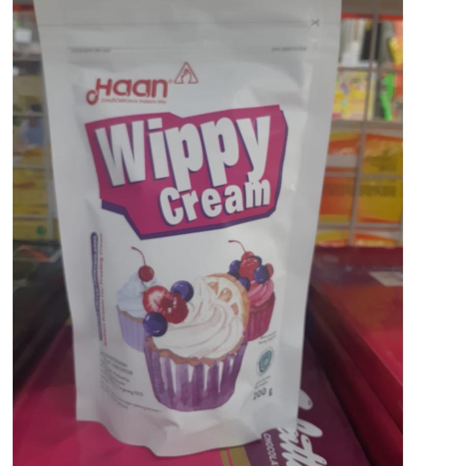 

SEGERA BELI Haan Wippy Cream Whipped Cream Instan Toping bubuk whippy Pouch 200g SH5,