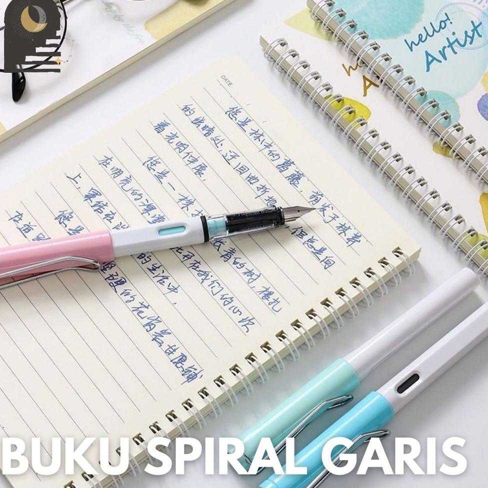 

ㅺ Either.id - Notebook A5 Buku Tulis Spiral Motif Lucu Aesthetic Garis Buku Catatan ㊗