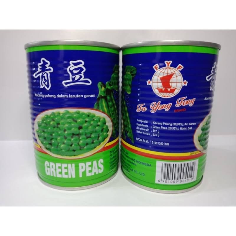 

KACANG POLONG FYF 397gr/ CANNED GREEN PEAS / ARCIS