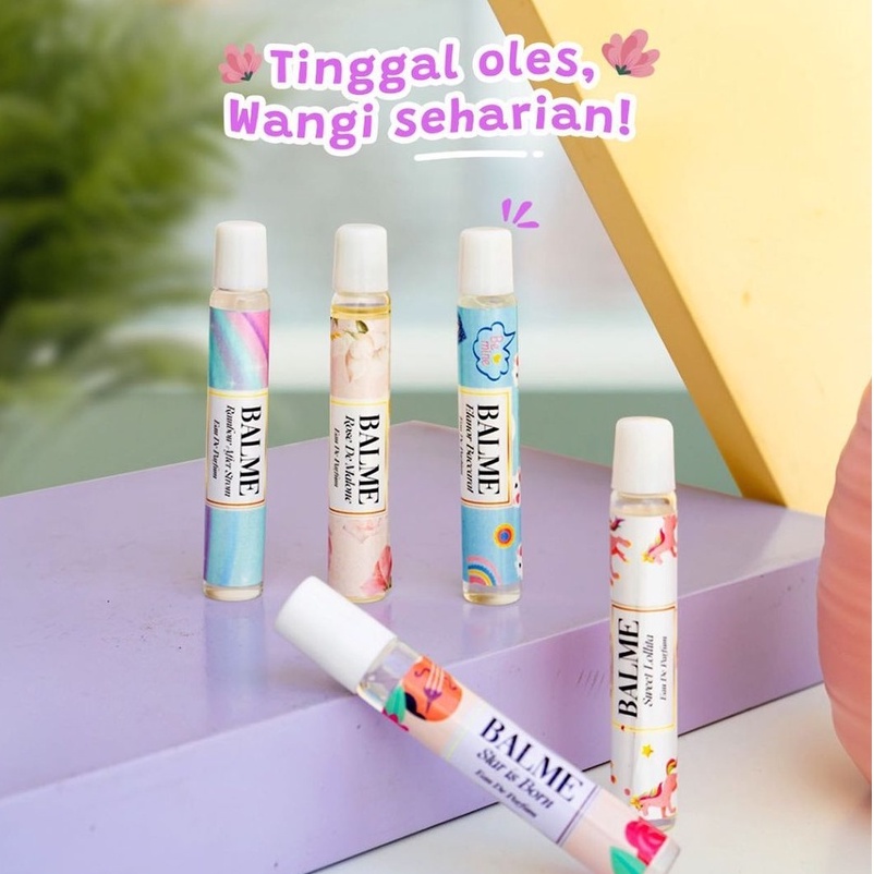 Balme Roll On Parfum Wanita Pria Parfume Farfum Wanita Tahan Lama Dan Wangi 24 Jam Non Alkohol Original 100% 10ml