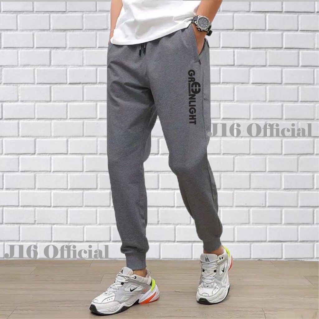 Celana Jogger PREMIUM GREENLIGHT Sweatpants Pria Wanita Training Panjang Olahraga Outdoor