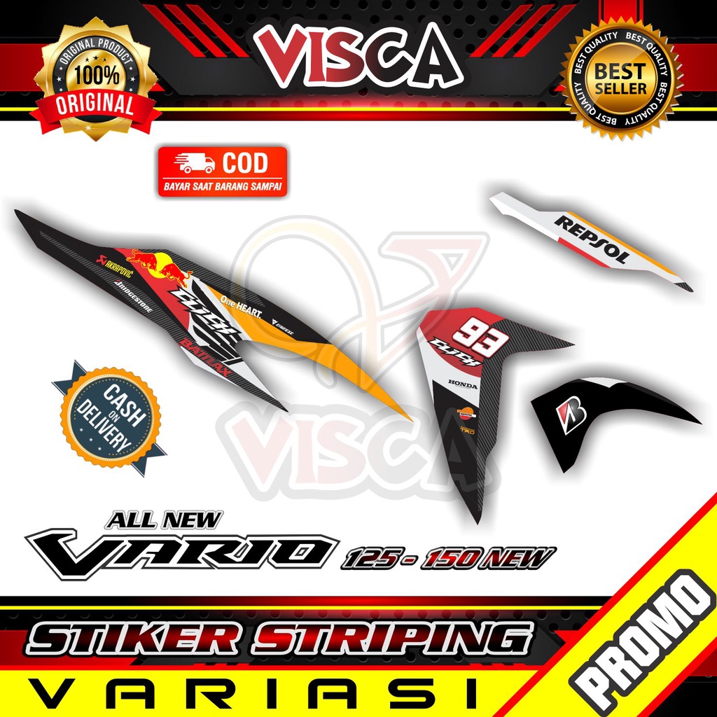 Striping Vario 125 New Striping Vario 150 New Stiker Vario 125 New Repsol