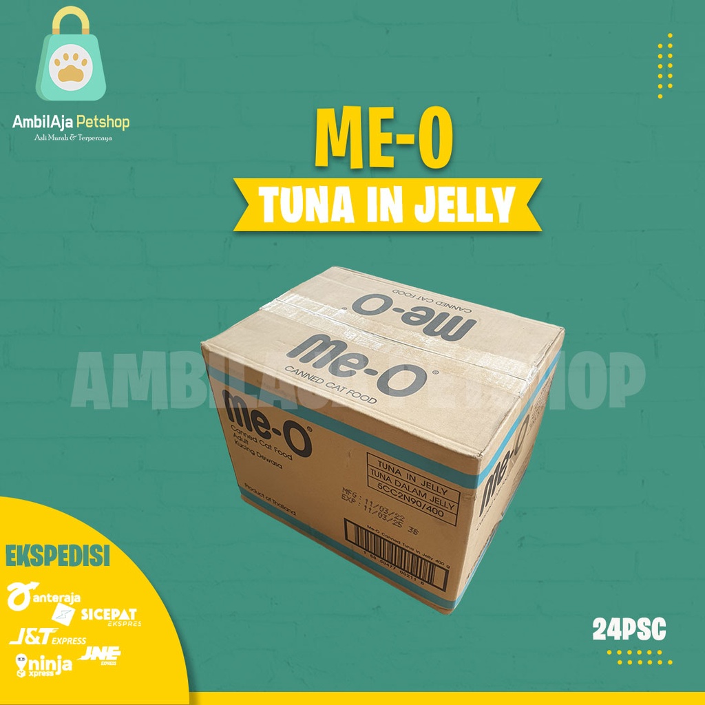 Meo Kaleng All Varian 400gr / Makanan Kucing Basah Me O / Wet Food dus isi 24 kaleng