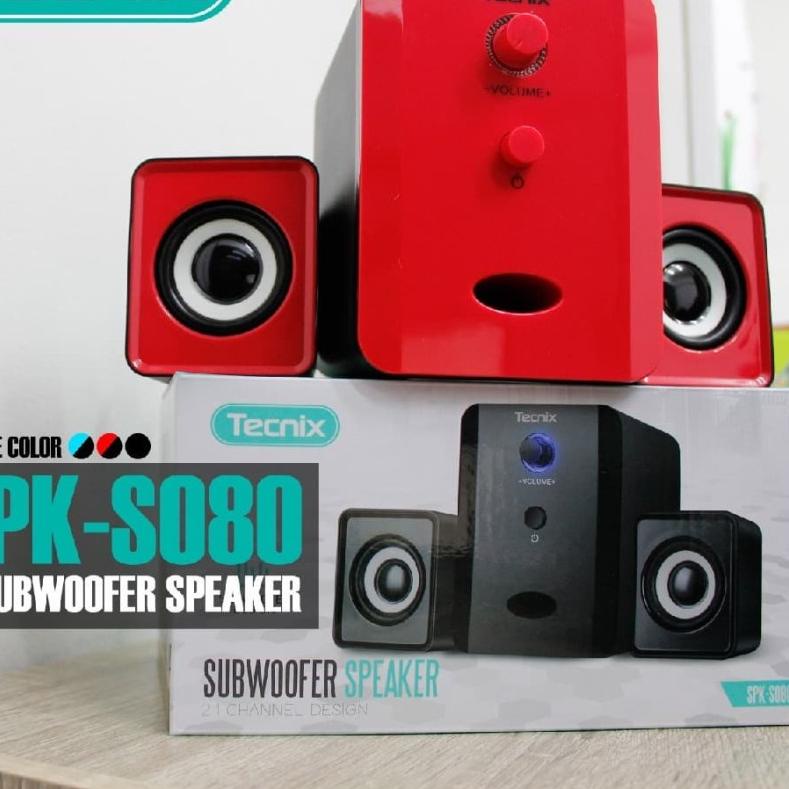 WWA135 Speaker Subwoofer 2.1 With Volume Control TECNIX SPK-S080 Subwoofer Speaker |