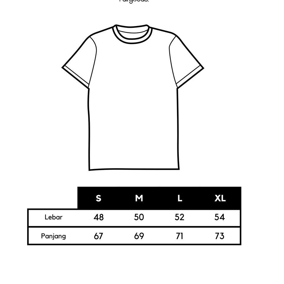 Sale Terbatas Fairgoods Kaos - Peace - Hitam