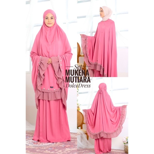 Mukena Mutiara Mukena Rayon Mukena Mewah Dewasa By Dolce Original