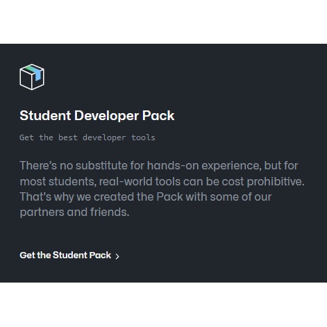 Github Student Developer Pack