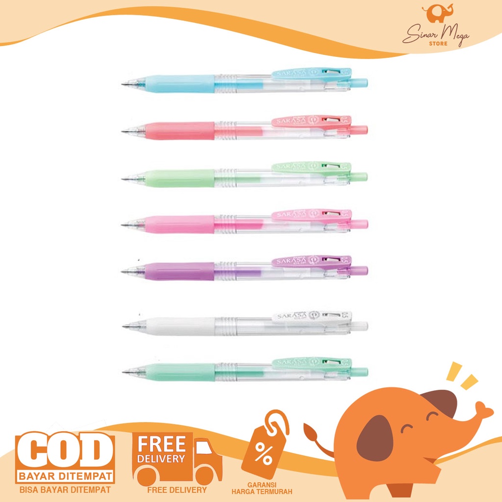 

Zebra Pulpen Gel Sarasa Clip Milky Series 0,5mm