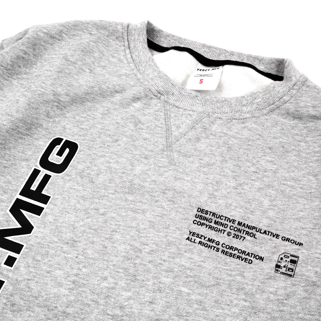 YESZY.MFG Euro Combine Misty Crewneck