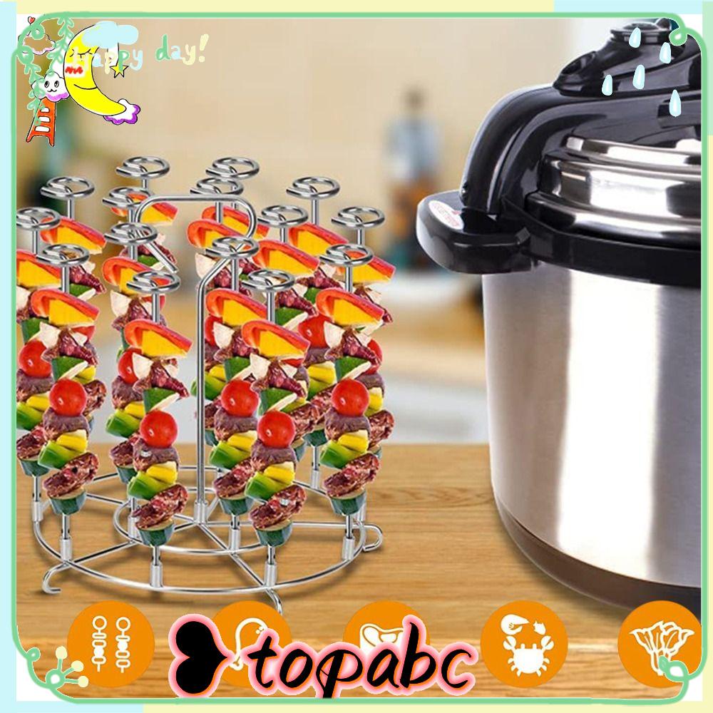 Top Air Fryer Tusuk Berdiri Baru Vertikal Stainless Steel Grill