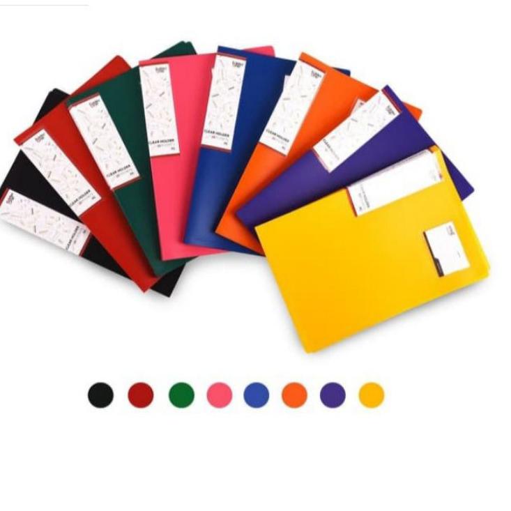 

[PRODUK PTQFE] Clear holder 20 lembar/dokumen keeper/map plastik ukuran folio (f4) merk folder one (1 pcs) TV0