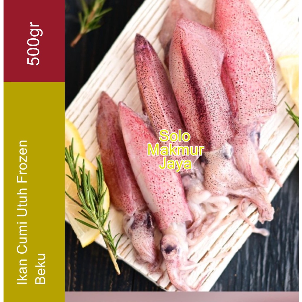 

Cumi Cumi Squid Utuh Beku Whole Frozen 500gr 500 gr