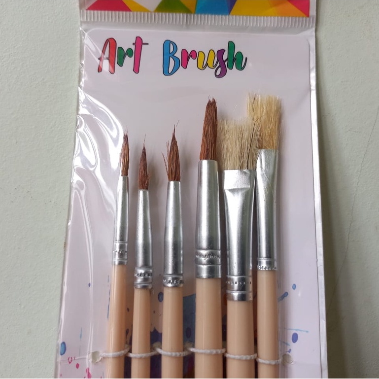 V-TRO Art Brush BR-1 / 1 Set Isi 6 pcs