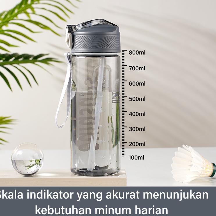 Fast Respon Anantagt Botol Minum Air Olahraga Portabel Anti Bocor Botol Air Praktis Tumbler 800ML