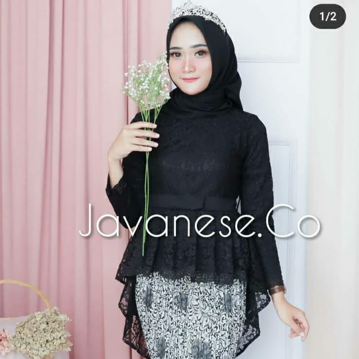 Kebayashopp PROMO terbaru atasan kebaya aurora brukat full furing warna NAVY atasan kebaya pinguin kebaya terlaris kebaya termurah kebaya wisuda kebaya kondangan kebaya pesta kebaya aurora pinguin kebaya moderen atasan aurora setelan kebaya aurora
