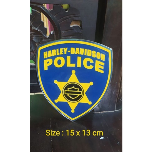 Emblem Harley Davidson Police