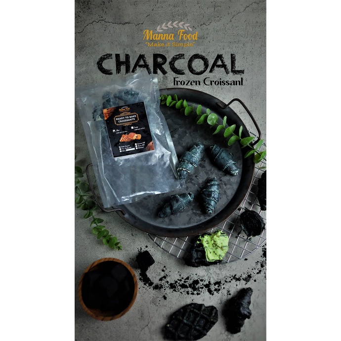 

Manna Food Mini Charcoal Frozen Croissant isi 12 pcs