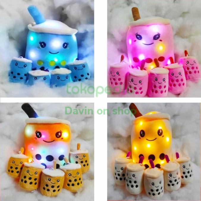 Boneka Boba Beranak Led 1 Induk 5 Anak Boneka Hadiah Super Mewah