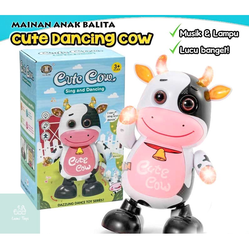 Mainan Robot Dancing Cow Menari Musik Joget