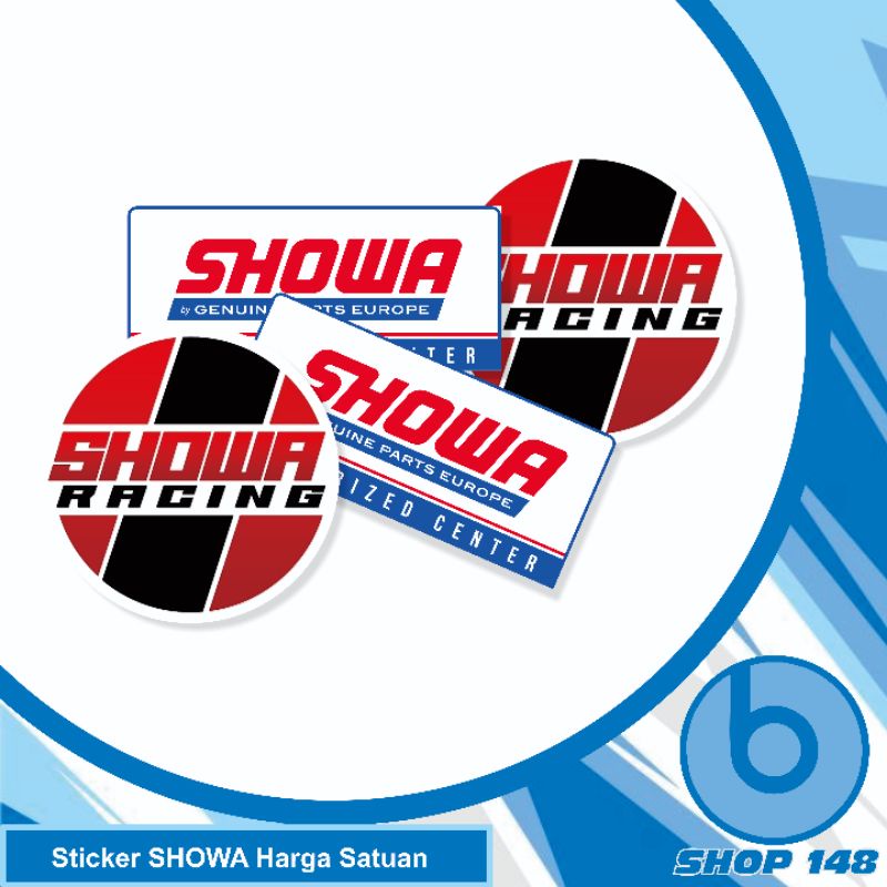sticker showa / stiker logo showa / stiker sok showa / shock showa sticker