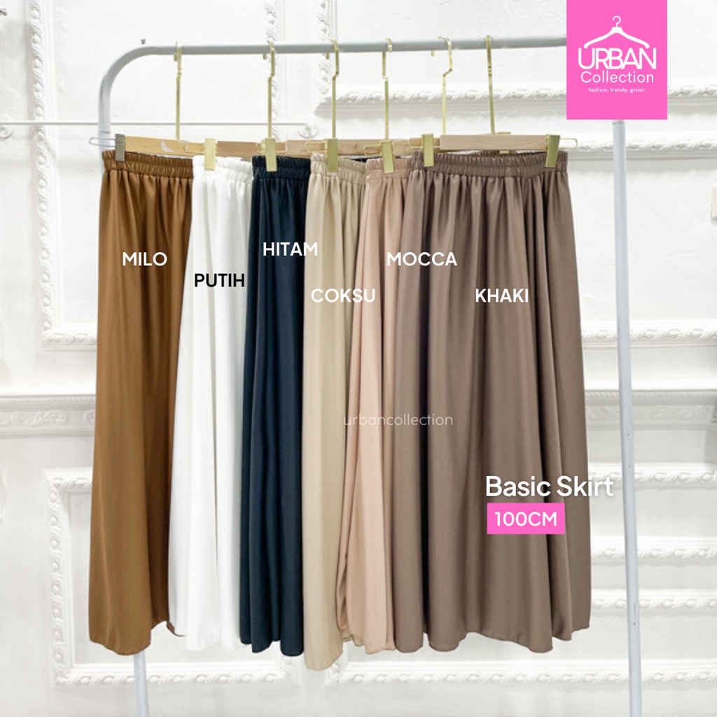 ROK POLOS 100CM - BASIC SKIRT 100CM- Bawahan Wanita Polos