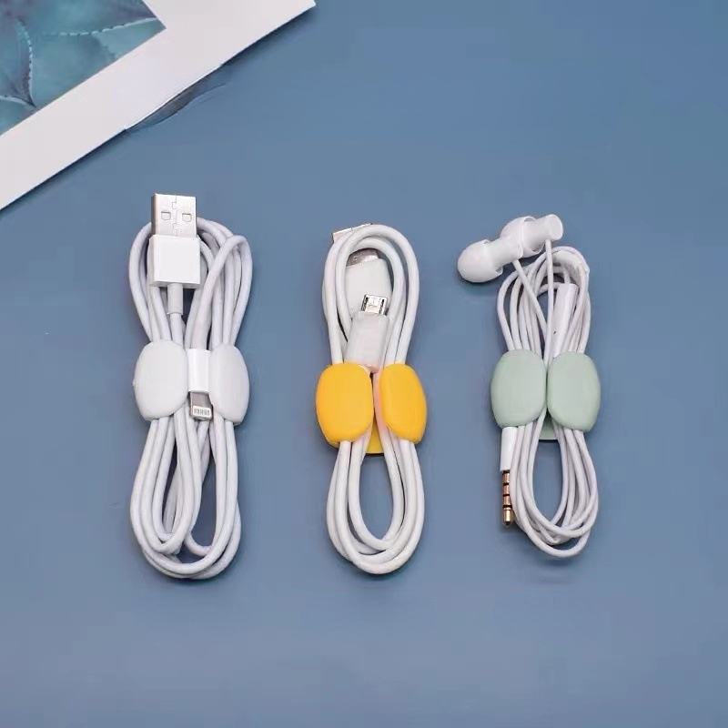 [Harga Grosir] 5pcs Charing Cord Mengelola Klip Saluran Kulkas Komputer Tempat Penyimpanan Kabel Data Mengorganisir Gesper Earphone Wires Winder Untuk Kantor Sekolah Keluarga