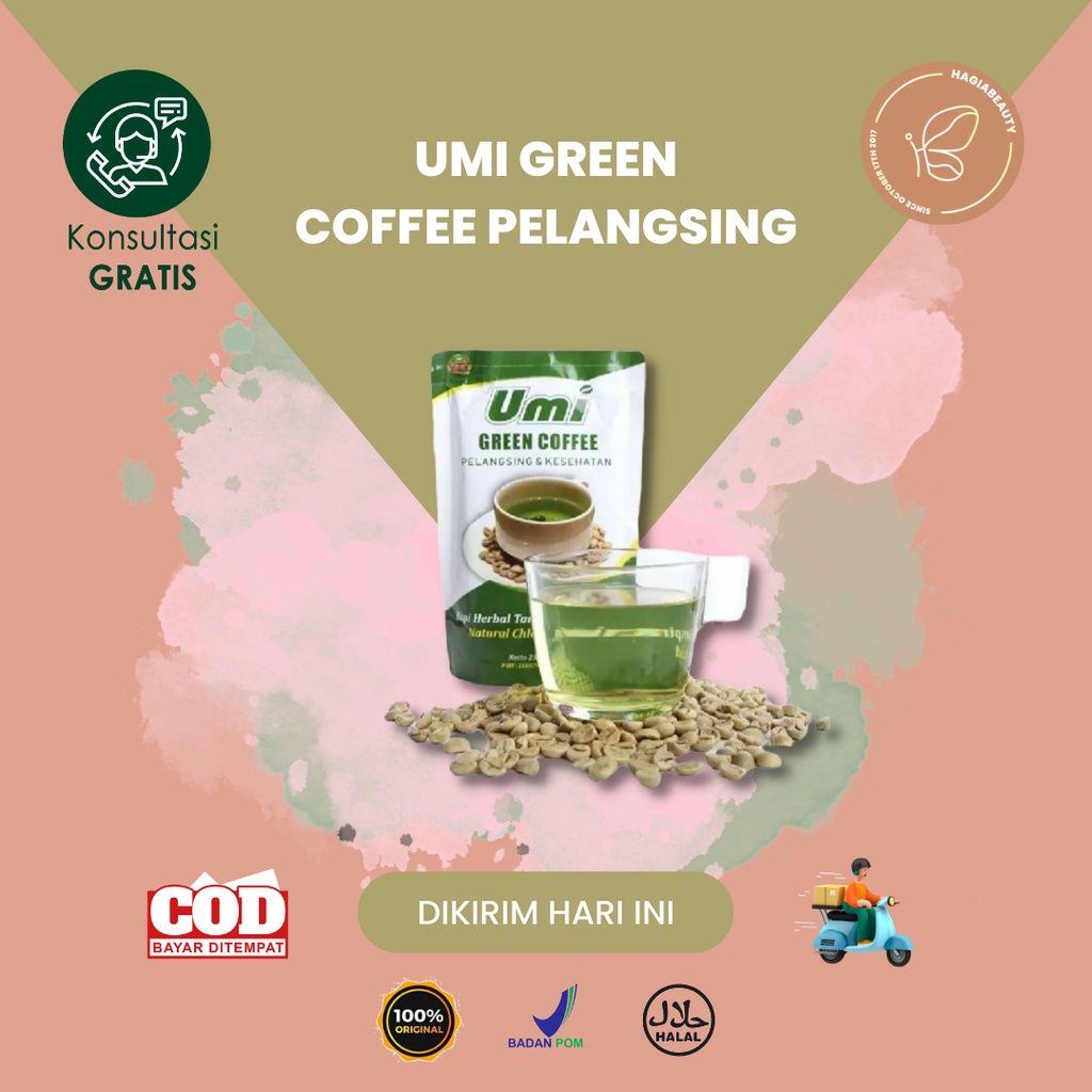 ORIGINAL - UGC Umi Green Coffee  Pelangsing Kopi Hijau Pelangsing Alami Kesehatan