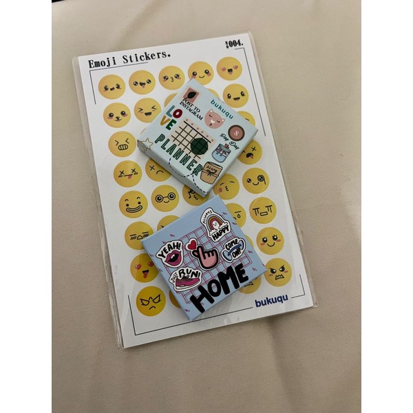 

Stiker jurnal bukuqu dan Emoji kuning