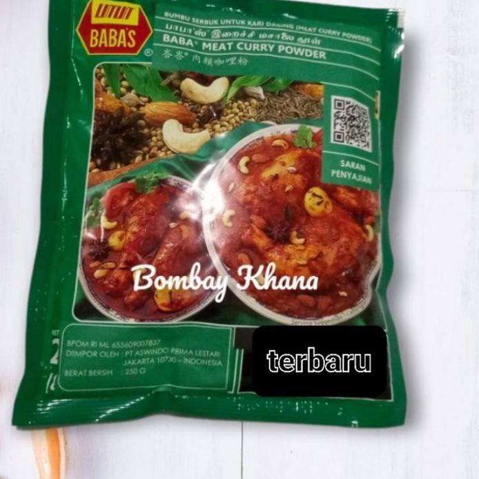 

4.4 Promo Brand Babas kare malaysia - Bumbu Kari babas asli 250 gr - Curry baba expiry terupdate