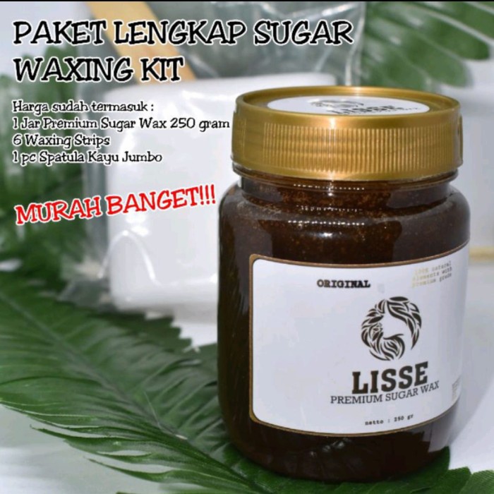 Wax Sugar Wax Premium Lisse 250 Gram / Natural Sugar Waxing Kit