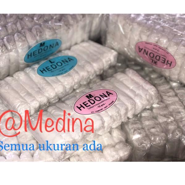 READYL⚜ HEDONA Putih/ celana sekali pakai/celana tisu/celana dalam wanita pria/celana umroh haji isi