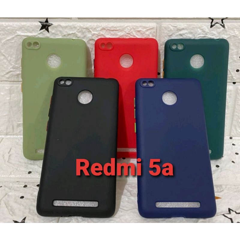 Case Candy Xiaomi Redmi 5A - Softcase Tpu Macaron Protective Camera Button Colour - UA