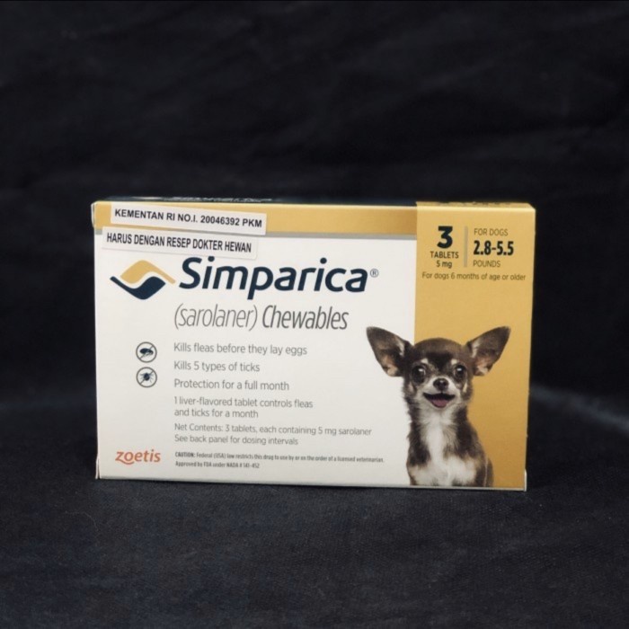 OBAT KUTU ANJING SIMPARICA SUPER AMPUH
