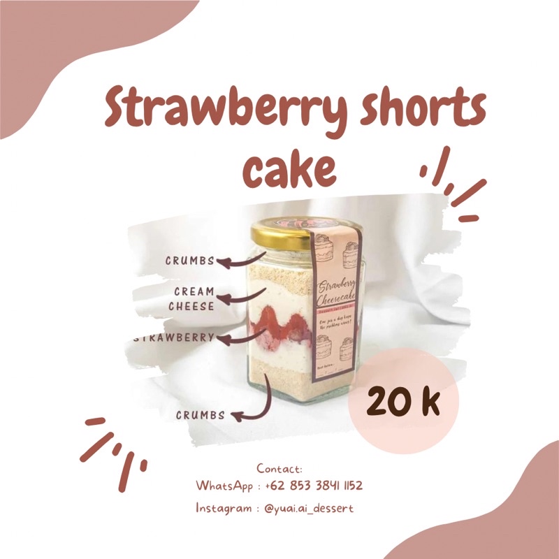

YUAI'AI Dessert in Jar - Strawberry Shorts Cake