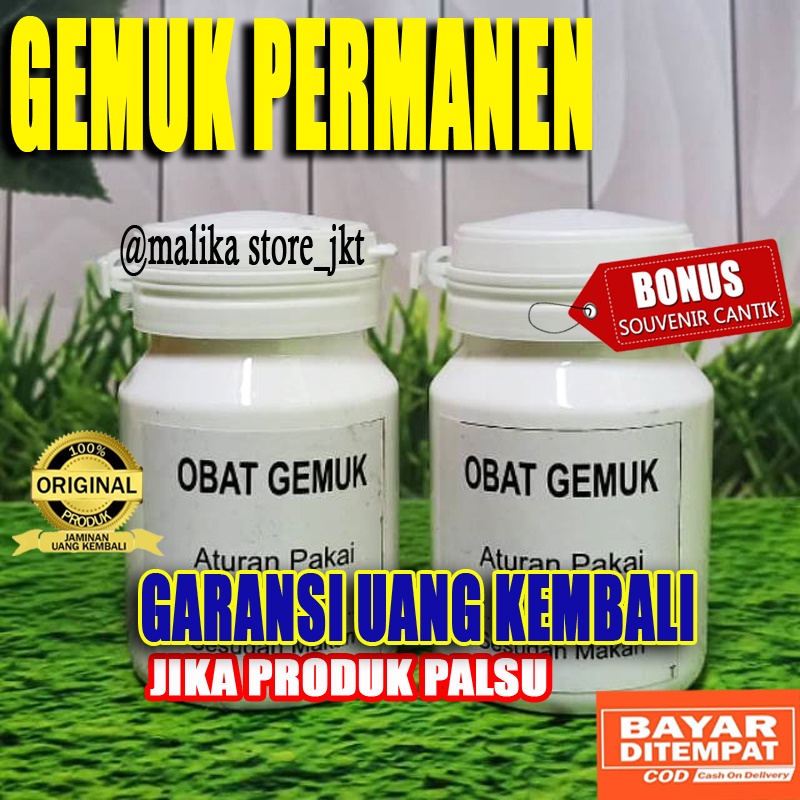 Obat Gemuk Penggemuk Badan | Vitamin Penambah Nafsu Makan | Tanpa Efek Samping 100% original