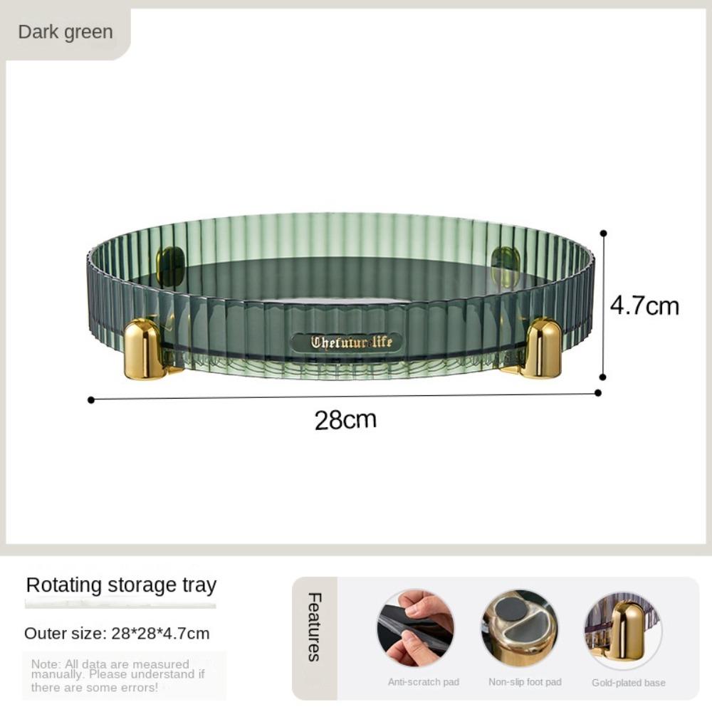 Solighter Rotating Spice Rack 360derajat Wadah Permen Sayur Tray Bumbu Snack Buah Organizer